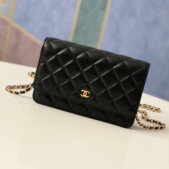 Chanel Wallet on Chain WOC Grained Calfskin Shoulder Bag - Picture 1 of 7